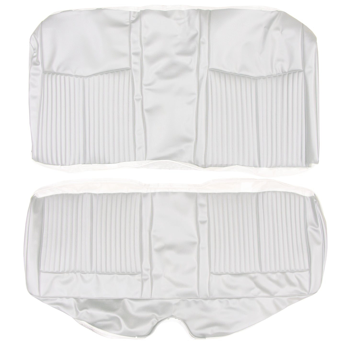 70 DUSTER "CUSTOM" REAR UPHOLSTERY - WHITE
