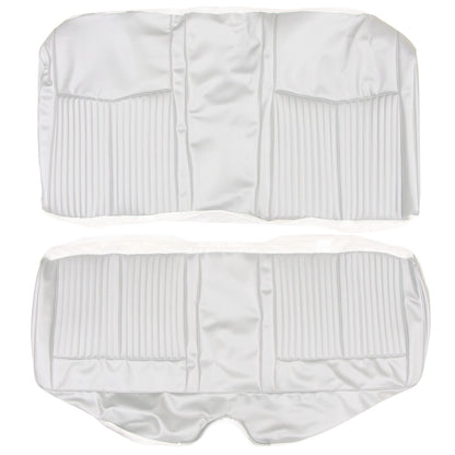 70 DUSTER "CUSTOM" REAR UPHOLSTERY - WHITE