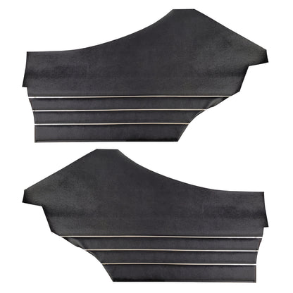 68 CHEVELLE/MALIBU 'BUICK DELUXE REPLACEMENT' HARDTOP REAR PANELS (UNASSEMBLED) - BLACK