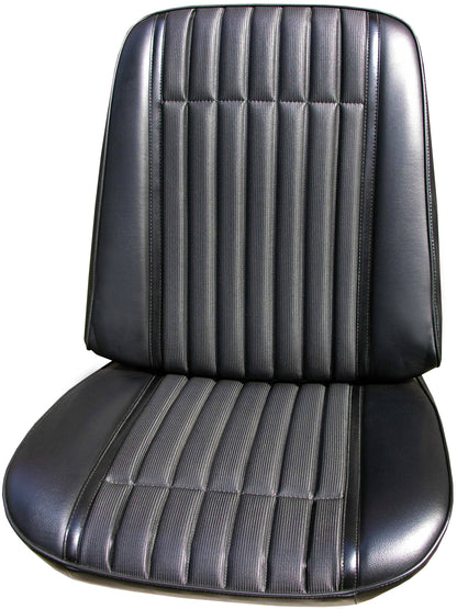 70 GTO/LEMANS BUCKET SEAT UPHOLSTERY - BLACK