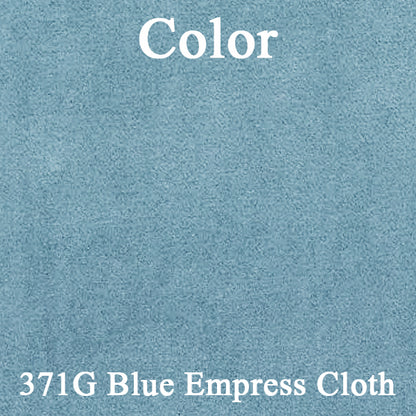 77 CAMARO "DELUXE CLOTH" DOOR PANELS (UNASSEMBLED) - SRM BLUE RIBBED CLOTH/BLUE