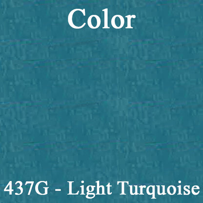 67 CUTLASS/442 SPLIT BENCH UPHOLSTERY - SRM DARK TURQUOISE/SRM LIGHT TURQUOISE