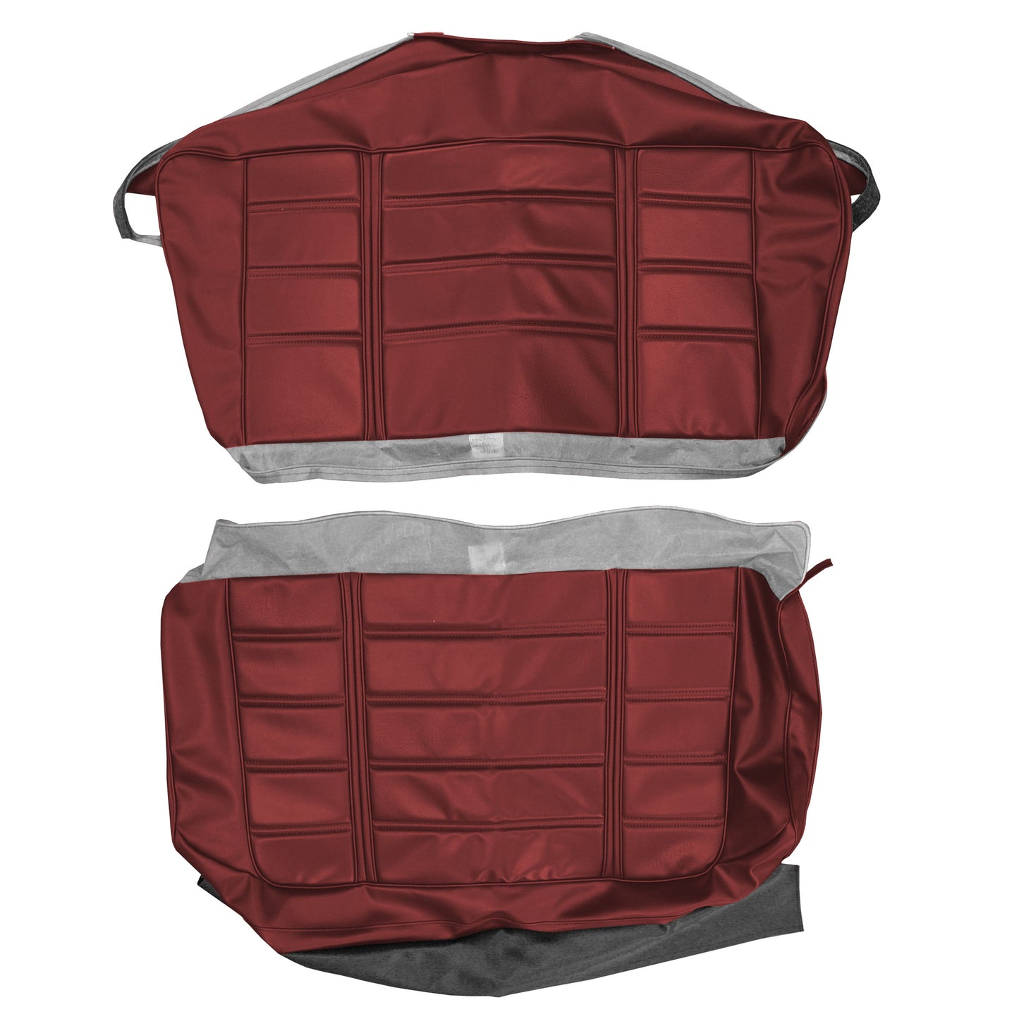 69 BARRACUDA "DELUXE" CONVERTIBLE REAR UPHOLSTERY- RED
