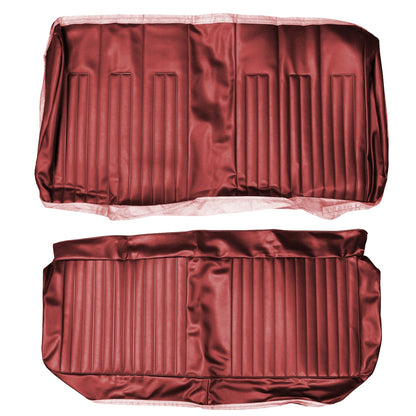 68 GTO/LEMANS HARDTOP REAR UPHOLSTERY - RED