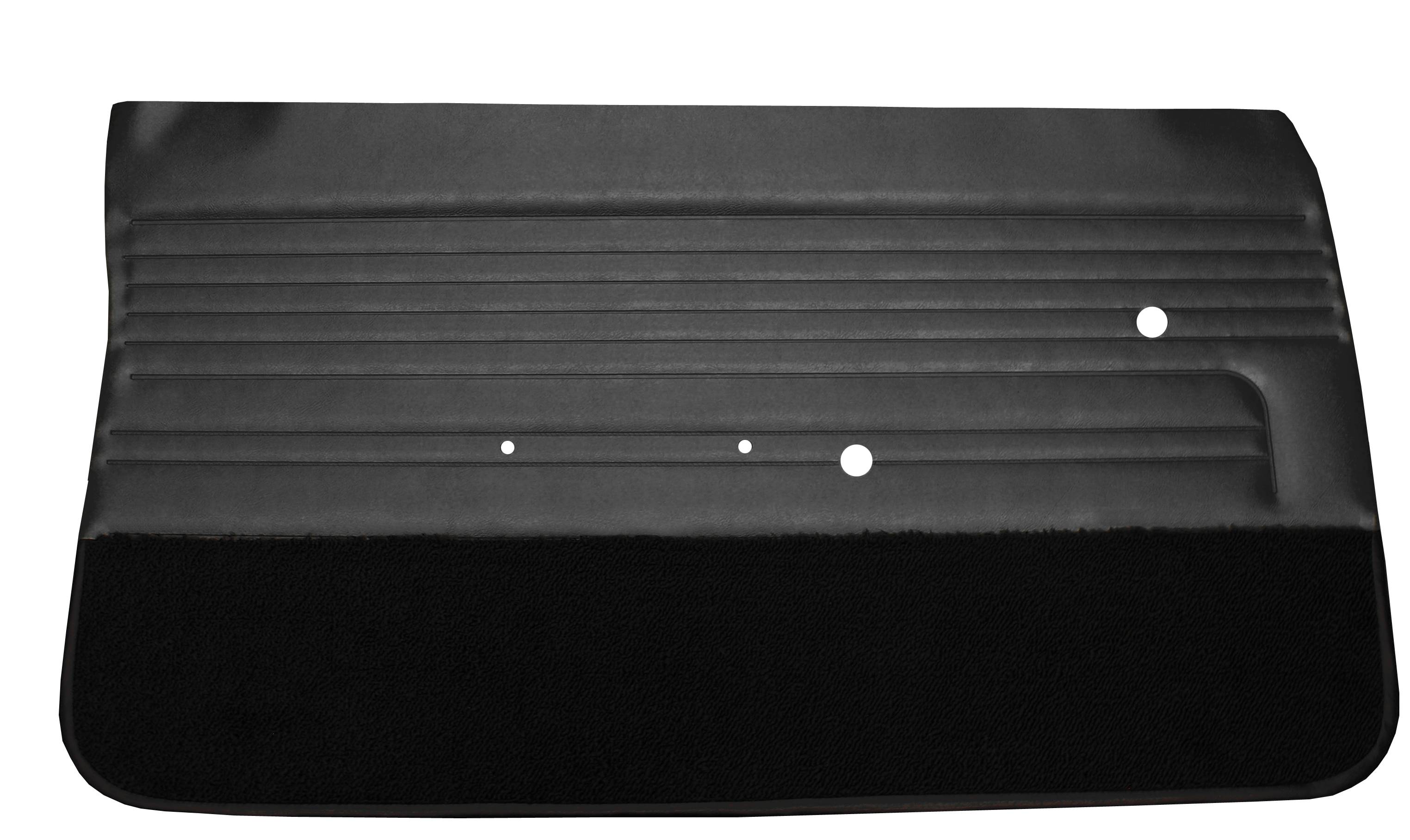 65 Cutlass/442 Door Panels - Black W/ Black Carpet - Legendary