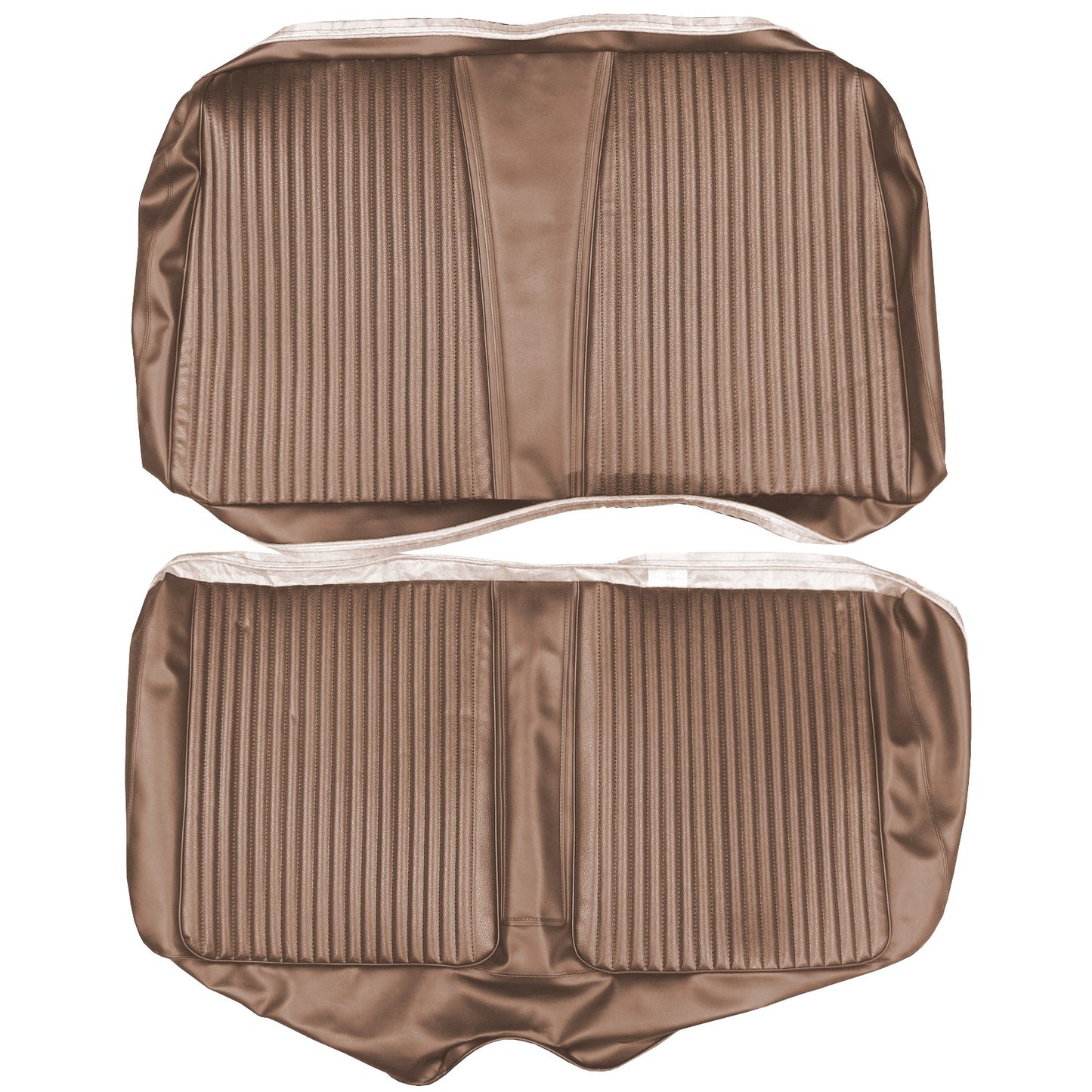 67 CORONET 500/RT CONVERTIBLE REAR UPHOLSTERY - COPPER