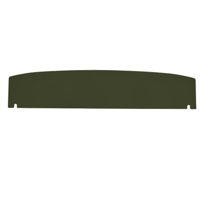 71 CHALLENGER HARDTOP PACKAGE TRAY W/O SPEAKER CUT-OUTS - GREEN
