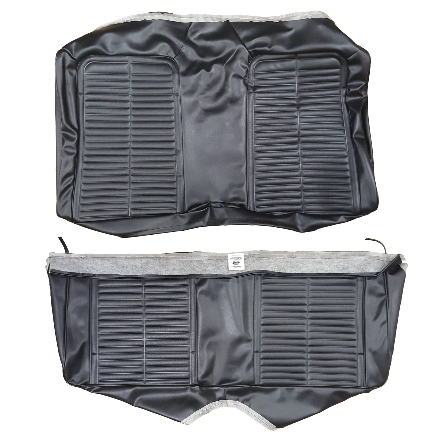 67 FIREBIRD FOLD-DOWN REAR UPHOLSTERY - BLACK