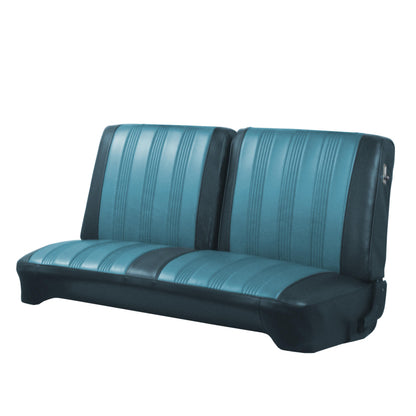 70 DART CUSTOM SPLIT BENCH UPHOLSTERY - LIGHT BLUE/DARK BLUE
