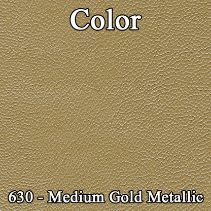 67 CORONET 500/RT HARDTOP REAR UPHOLSTERY - GOLD