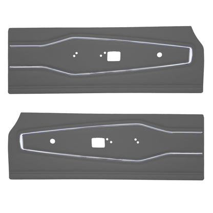 70 CHARGER FRONT DOOR PANELS - CHARCOAL