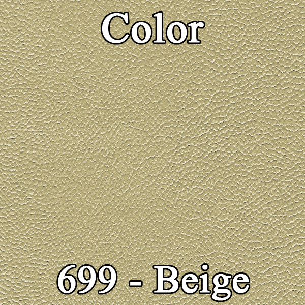 70-71 CHRYSLER/DODGE/PLYMOUTH C-BODY CENTER ARMREST COVER W/O MAP POCKET - PARCHMENT