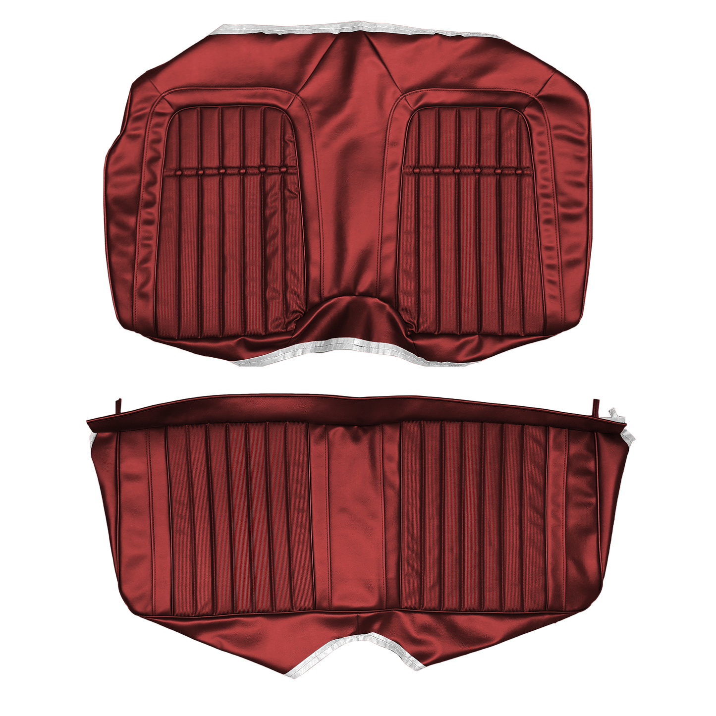 69 CAMARO "DELUXE" FOLD-DOWN REAR UPHOLSTERY - RED
