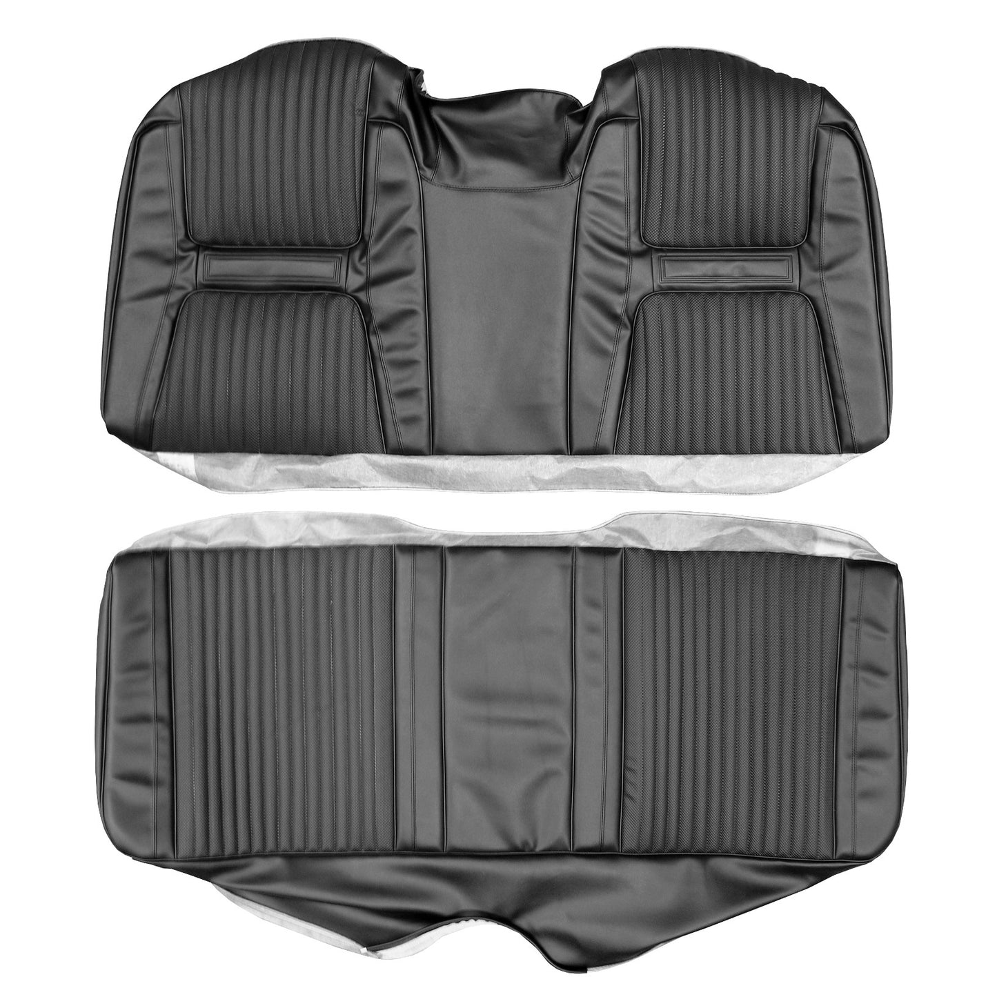 65 CHRYSLER 300/300L CONVERTIBLE REAR UPHOLSTERY - BLACK