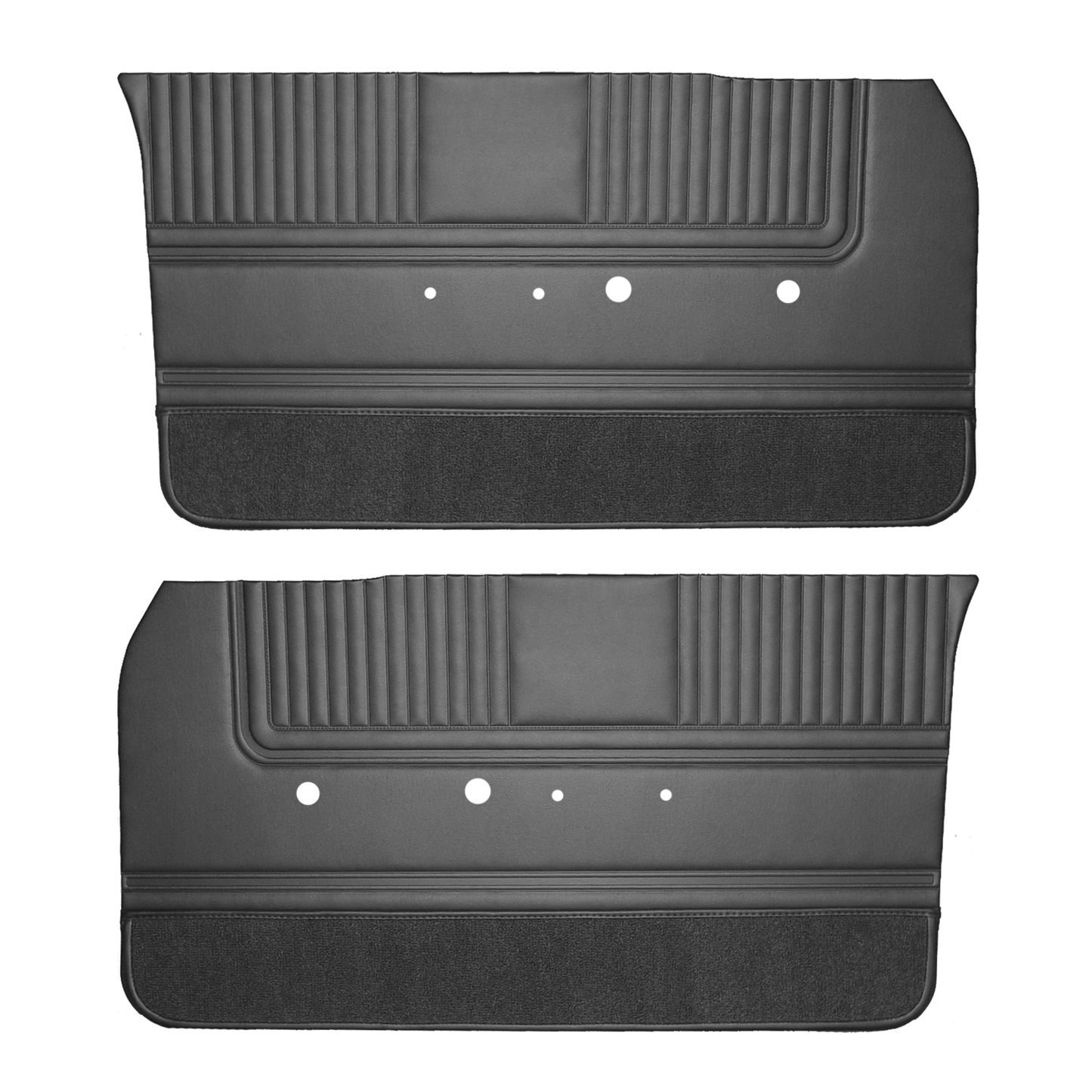 65 SPORT FURY FRONT DOOR PANELS - BLACK