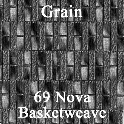 69 NOVA "STANDARD" COUPE REAR UPHOLSTERY - BLACK