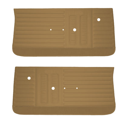 64 GTO/LEMANS FRONT DOOR PANELS - SADDLE