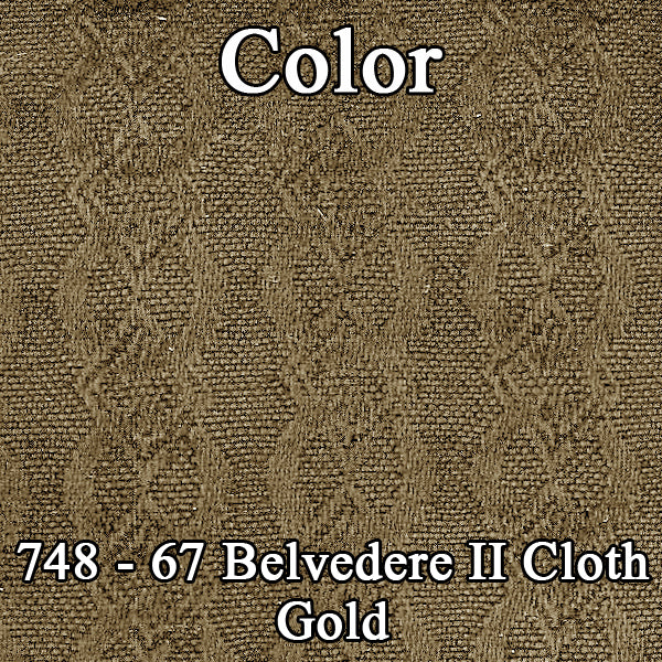 67 CLOTH BENCH - GOLD/LT GOLD