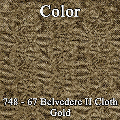 67 CLOTH BENCH - GOLD/LT GOLD