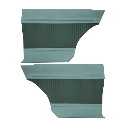 64 FURY HARDTOP REAR PANELS - DARK TURQUOISE/LIGHT TURQUOISE