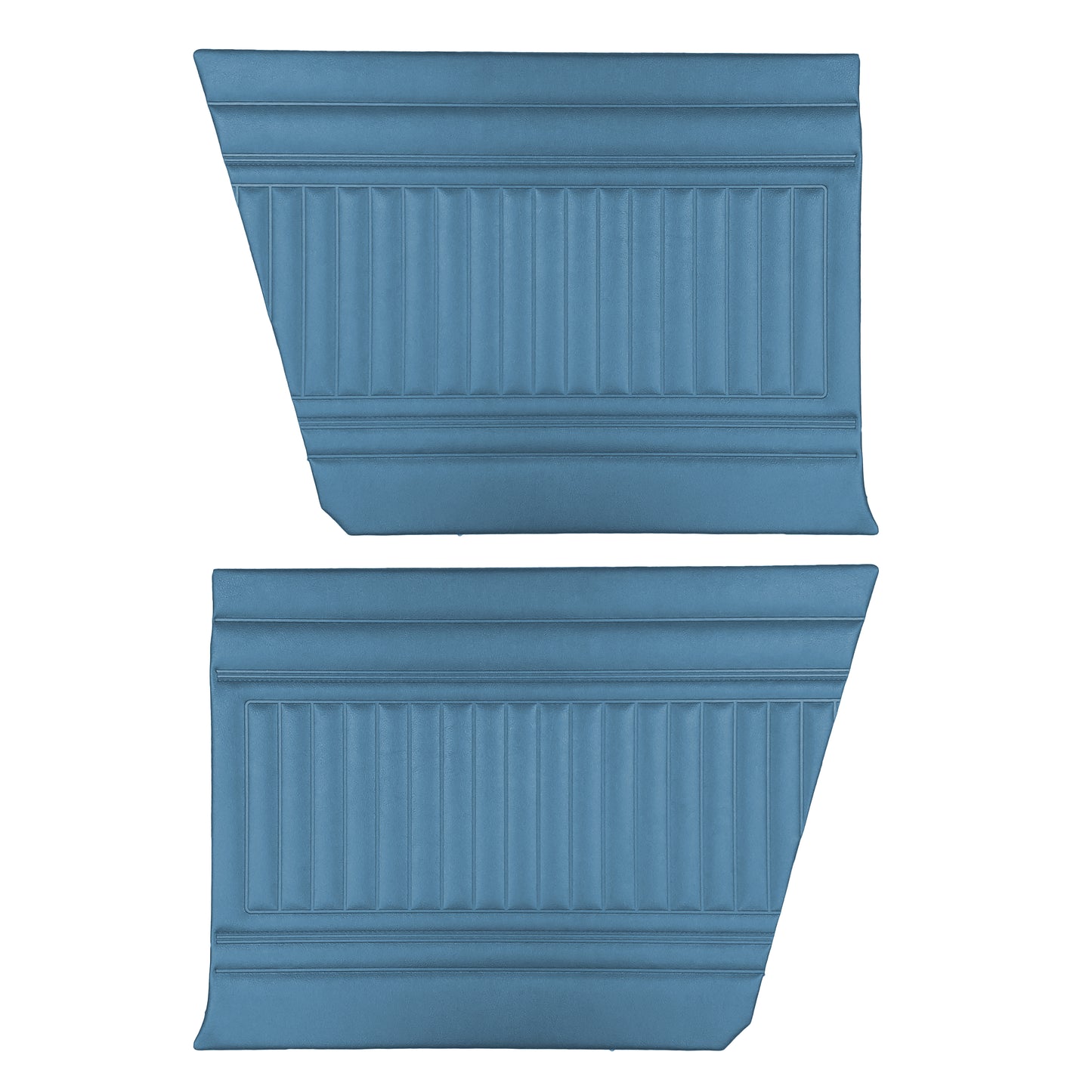 73 DART SWINGER HARDTOP REAR PANELS - BRIGHT BLUE