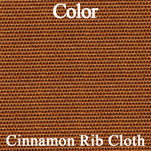 73 JAVELIN/AMX/HORNET BUCKET SEAT CLOTH UPHOLSTERY - SRM CINNAMON/WHITE DOMINO CLOTH/SRM BROWN
