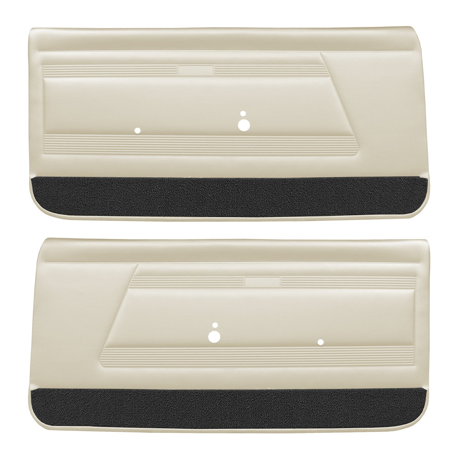 68 FIREBIRD "STANDARD" FRONT DOOR PANELS (UNASSEMBLED) - PARCHMENT