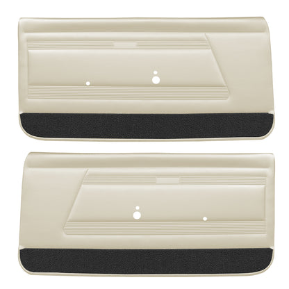 68 FIREBIRD "STANDARD" FRONT DOOR PANELS (UNASSEMBLED) - PARCHMENT