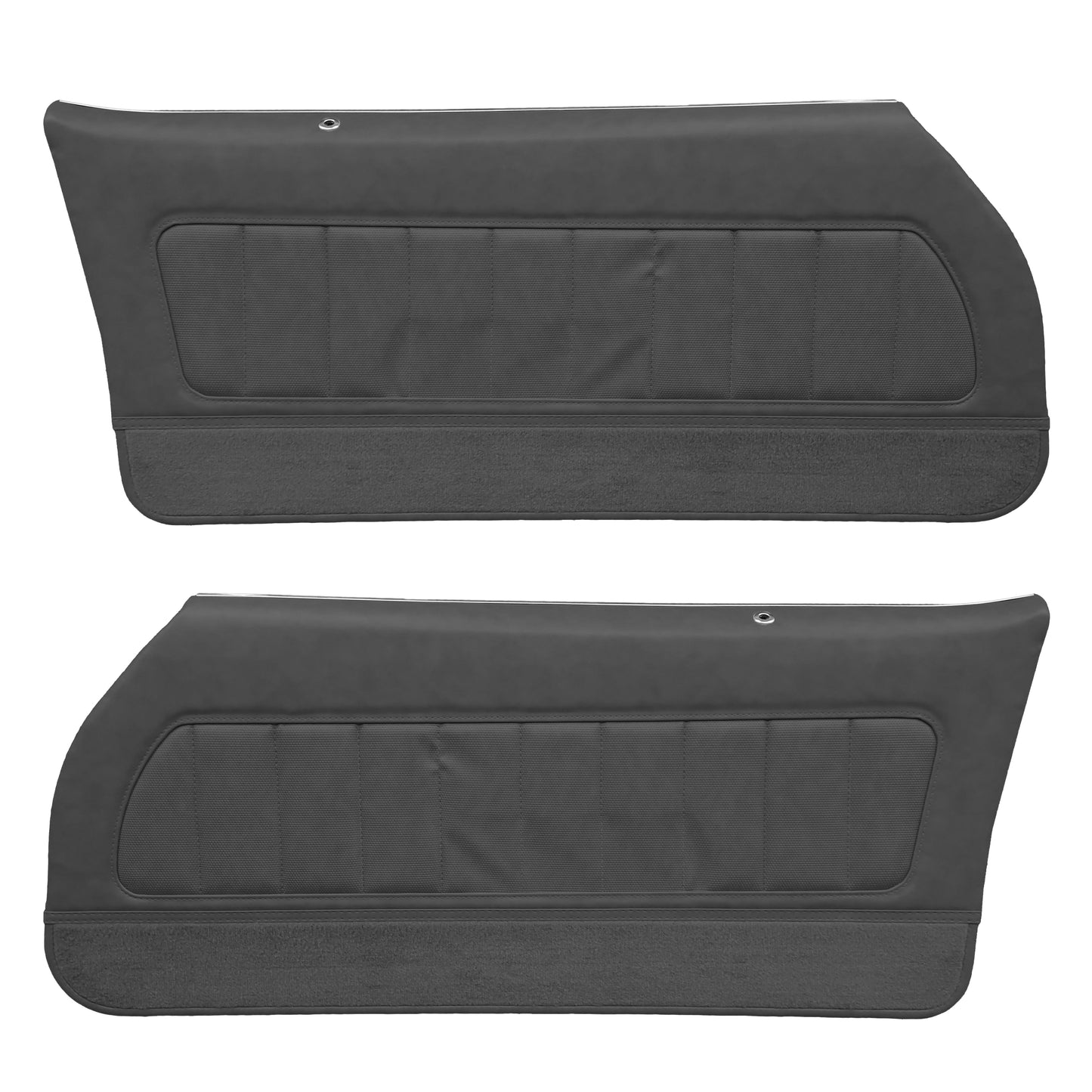 78-79 CAMARO "DELUXE" DOOR PANELS  (PRE-ASSEMBLED) - BLACK