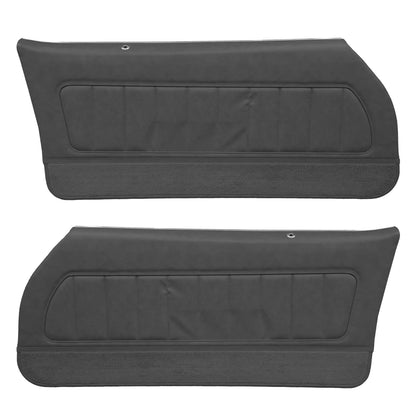 78-79 CAMARO "DELUXE" DOOR PANELS  (PRE-ASSEMBLED) - BLACK
