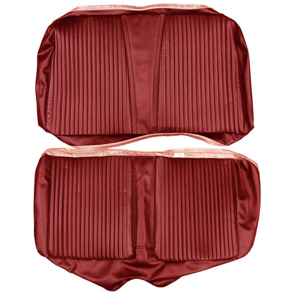 67 CORONET 500/RT CONVERTIBLE REAR UPHOLSTERY - RED