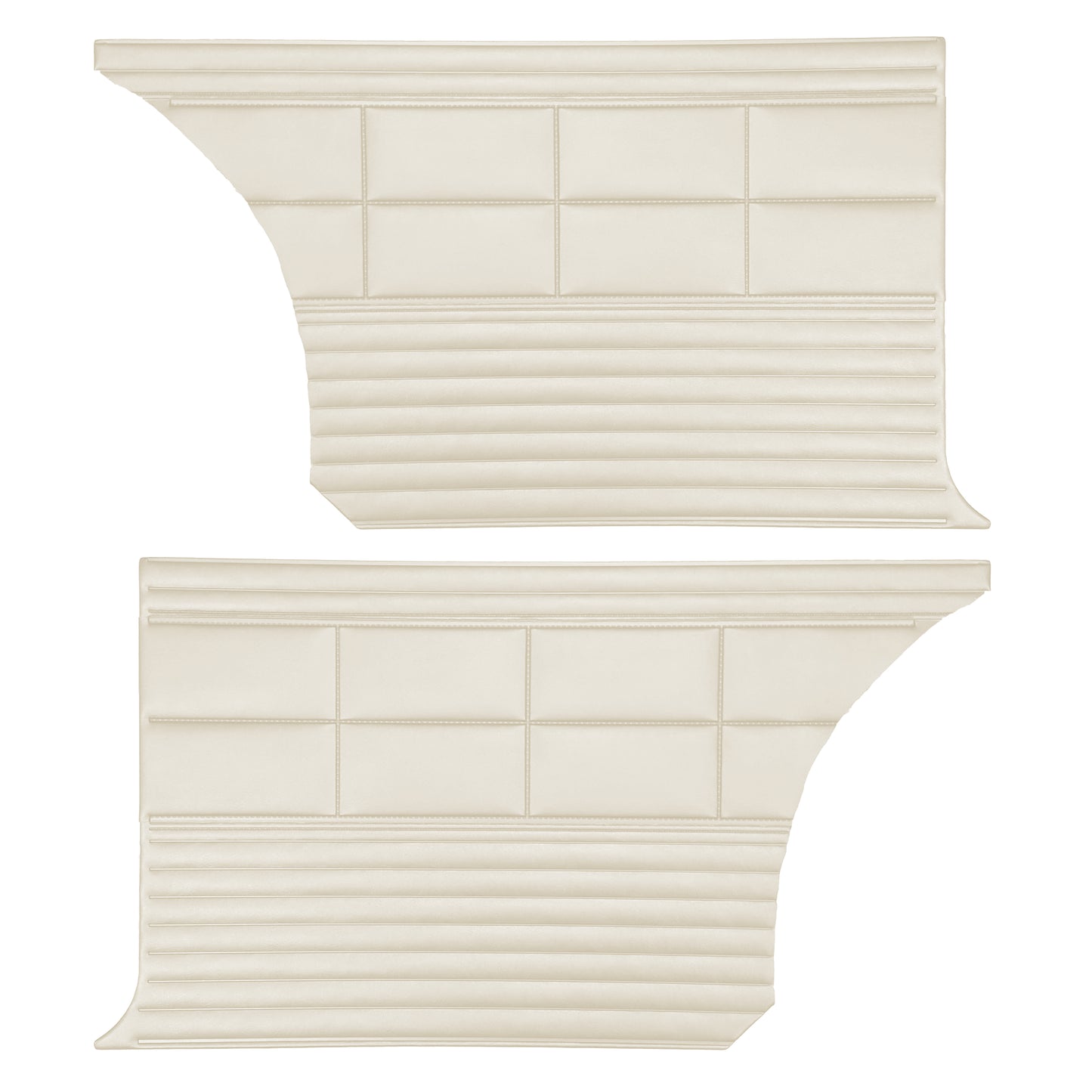 68 SATELLITE/ROADRUNNER "DECOR" HARDTOP REAR PANELS - PEARL WHITE