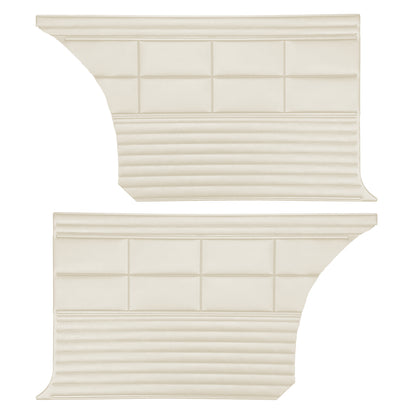 68 SATELLITE/ROADRUNNER "DECOR" HARDTOP REAR PANELS - PEARL WHITE