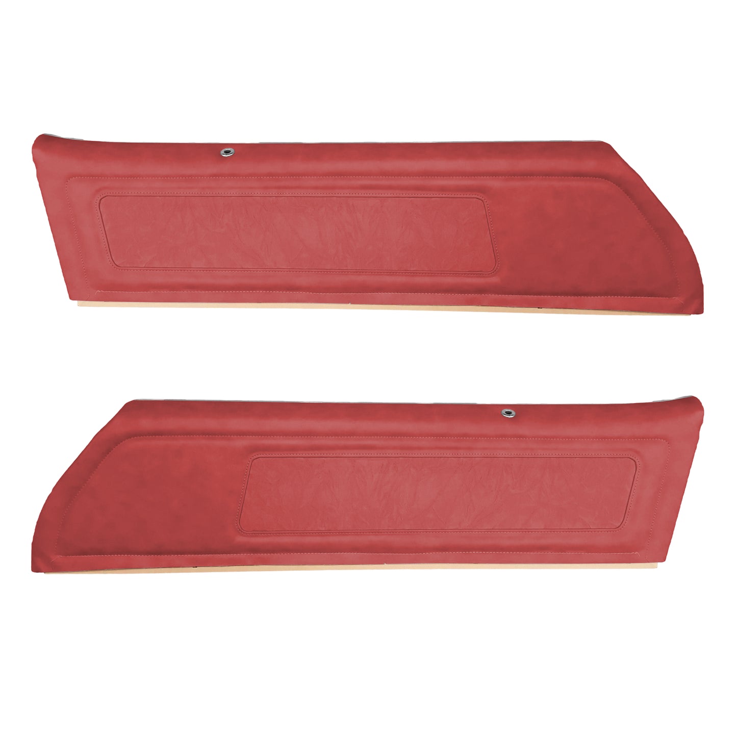 77 FIREBIRD/TRANS AM "DELUXE CLOTH" UPPER DOOR PANELS (PRE-ASSEMBLED) - LSRM FIRETHORN LOMBARDY CLOTH/FIRETHORN