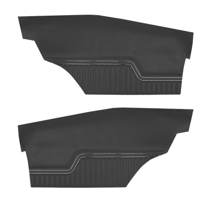 70-72 CHEVELLE/MALIBU HARDTOP REAR PANELS (UNASSEMBLED) - BLACK