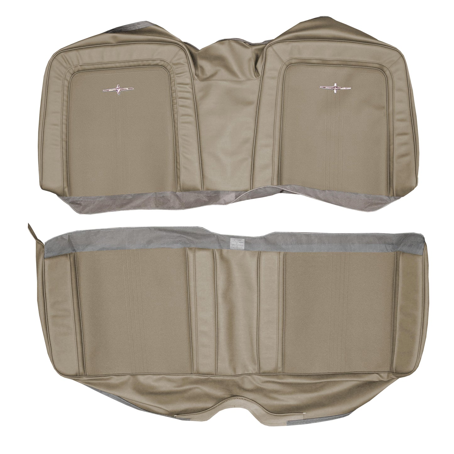 64 CHRYSLER 300/300K HARDTOP REAR UPHOLSTERY - FAWN TAN