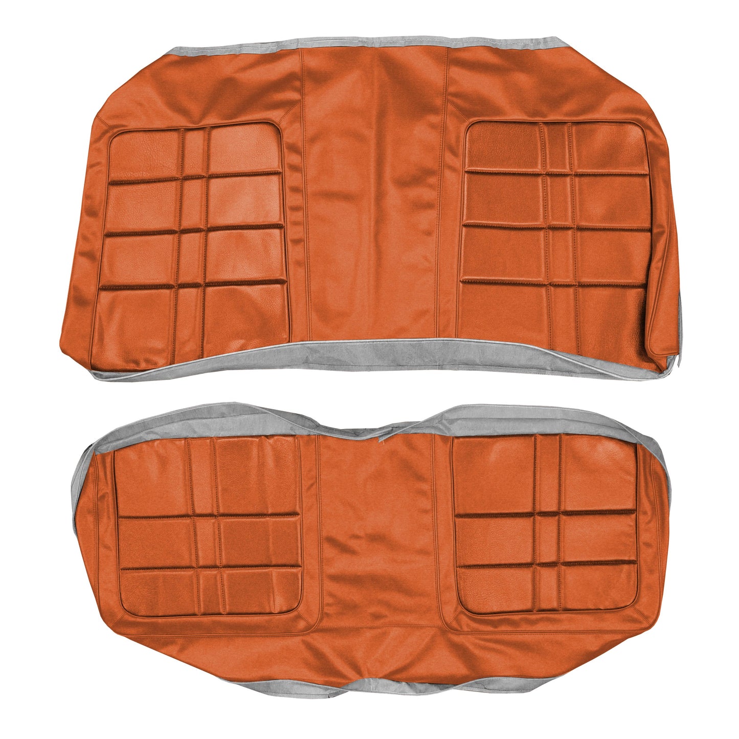 71 DEMON/DUSTER REAR UPHOLSTERY - BRIGHT ORANGE