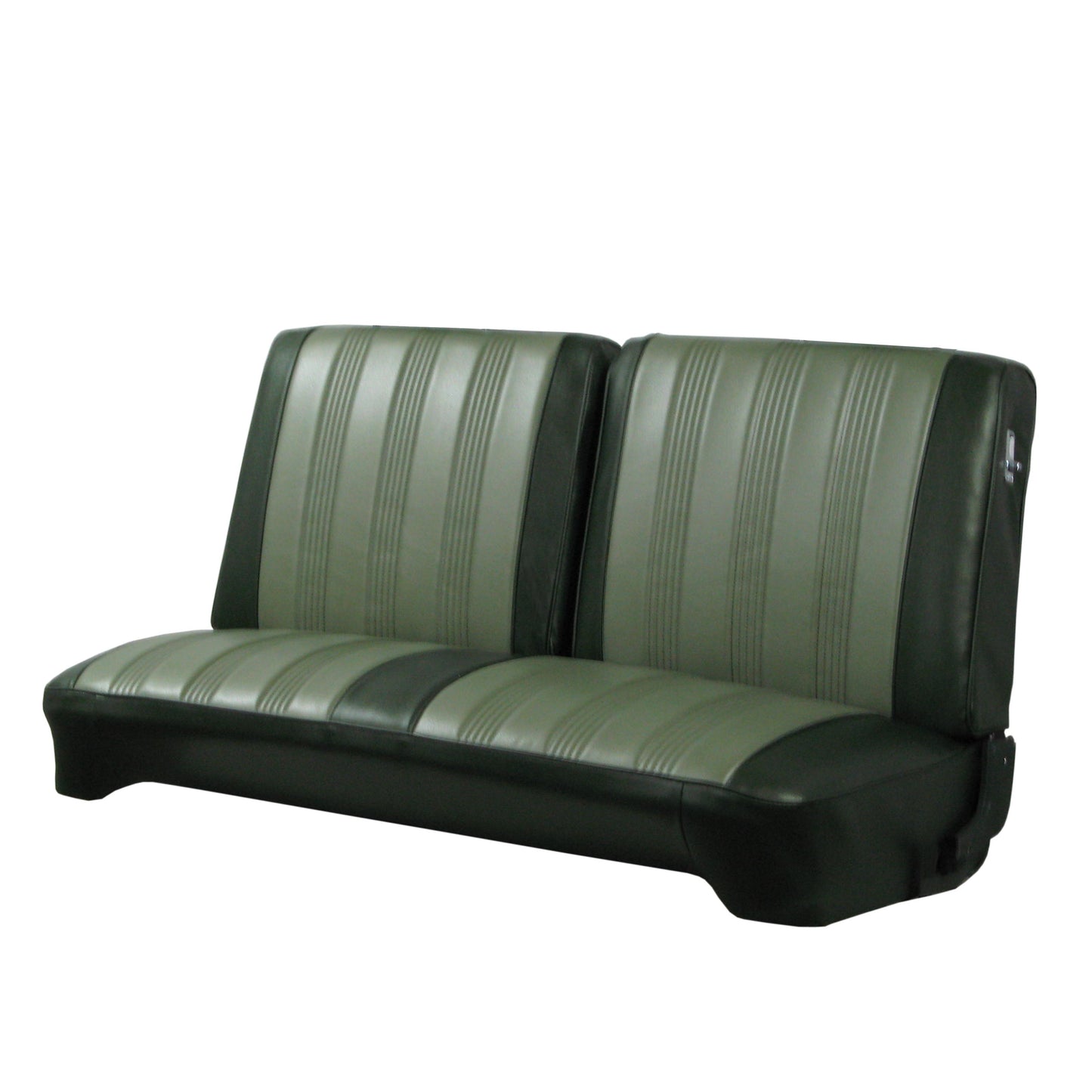 70 DART CUSTOM SPLIT BENCH UPHOLSTERY - LIGHT GREEN/DARK GREEN