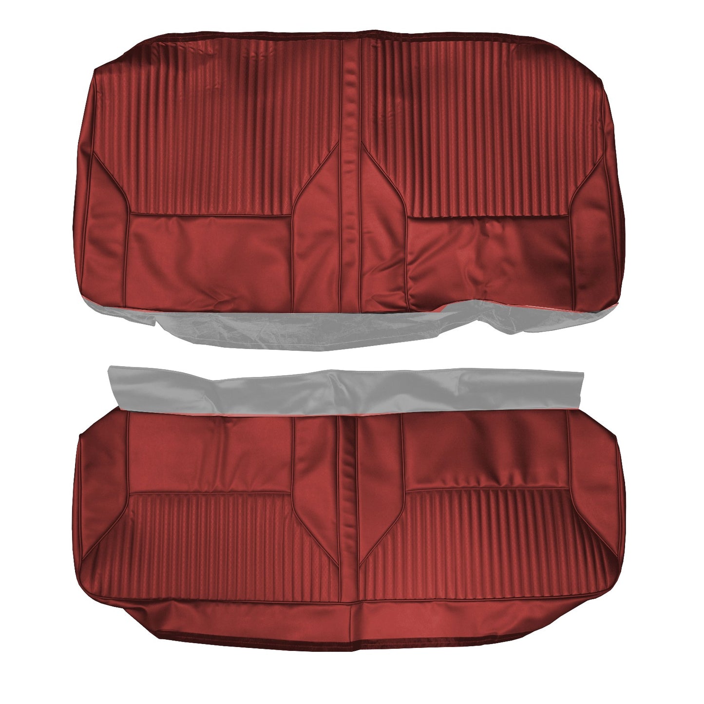 68 CUTLASS/442 HOLIDAY/SPORTS COUPE REAR UPHOLSTERY - RED