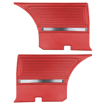 65 BARRACUDA FASTBACK REAR PANELS - RED
