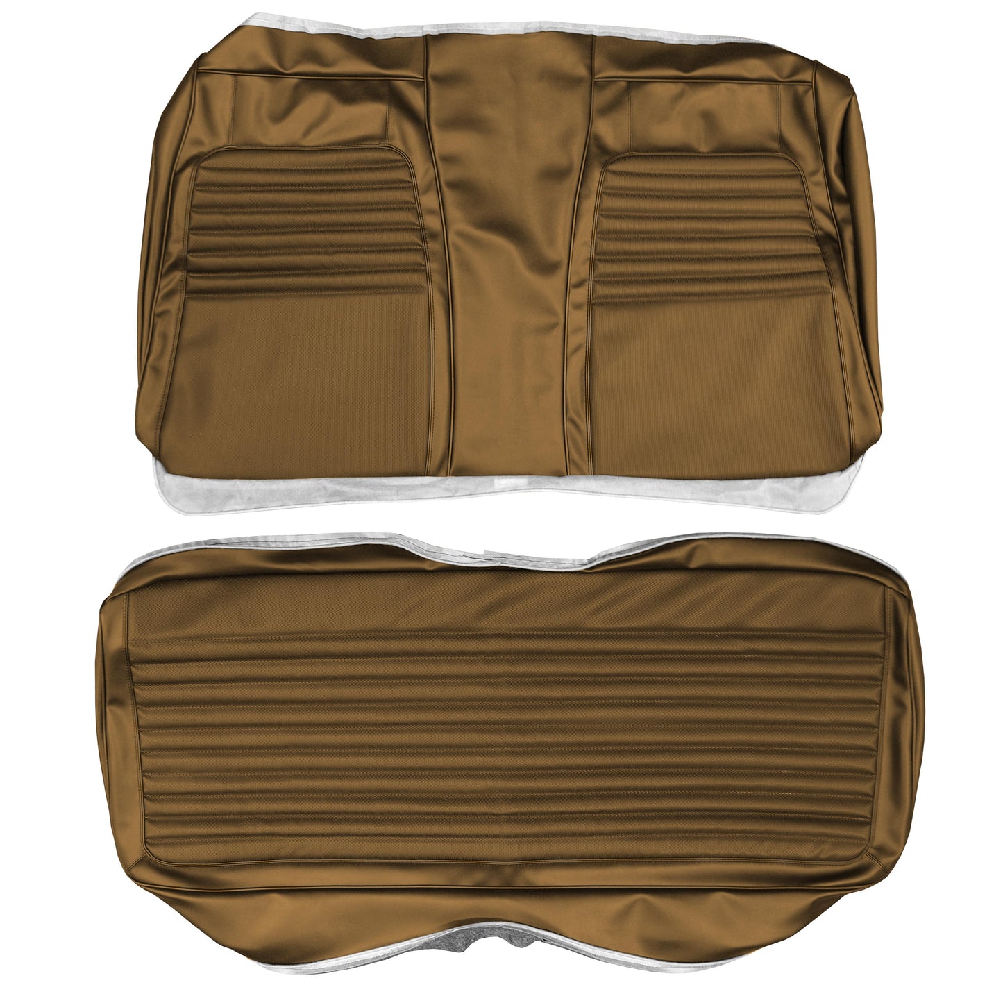 72 CHARGER "DELUXE" HARDTOP REAR UPHOLSTERY - BROWN