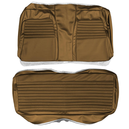 72 CHARGER "DELUXE" HARDTOP REAR UPHOLSTERY - BROWN
