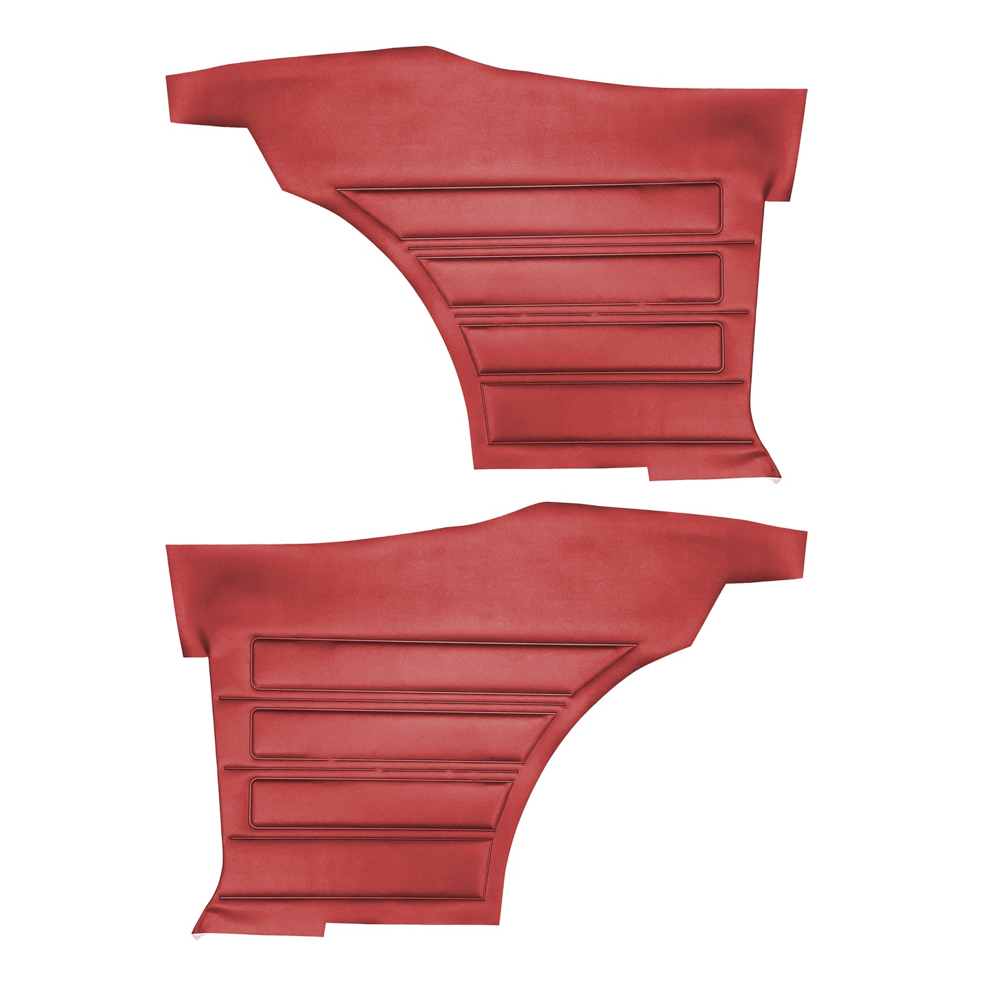 68 GTO/LEMANS HARDTOP REAR PANELS (UNASSEMBLED) - RED