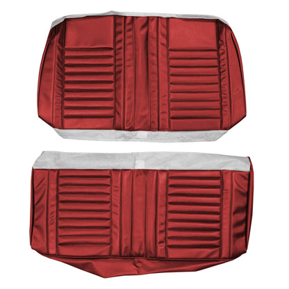 67 CUTLASS SUPREME/442 CONV. REAR UPHOLSTERY - RED