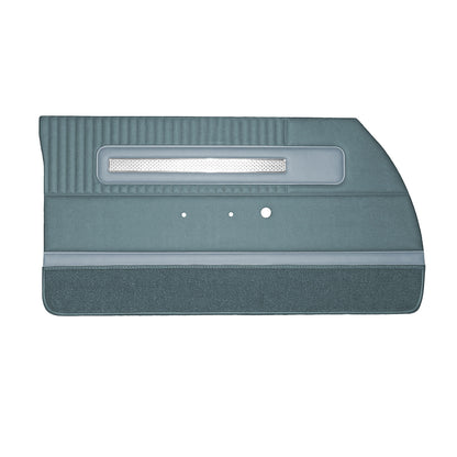 64 POLARA 500 FRONT DOOR PANELS (UNASSEMBLED) - BLUE W/ SRM POWDER BLUE ACCENT