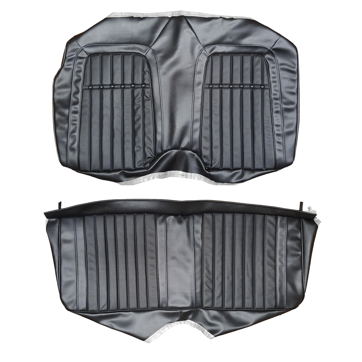 69 CAMARO "DELUXE" FOLD-DOWN REAR UPHOLSTERY - BLACK