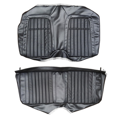 69 CAMARO "DELUXE" FOLD-DOWN REAR UPHOLSTERY - BLACK