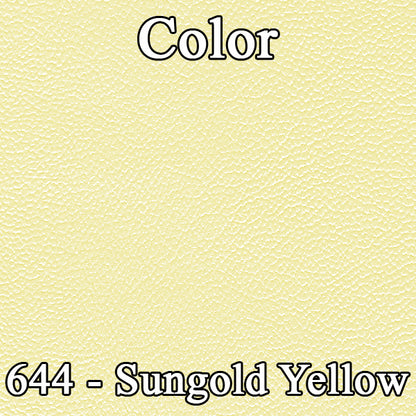 69 BARRACUDA "DELUXE" HARDTOP REAR UPHOLSTERY - PEARL YELLOW