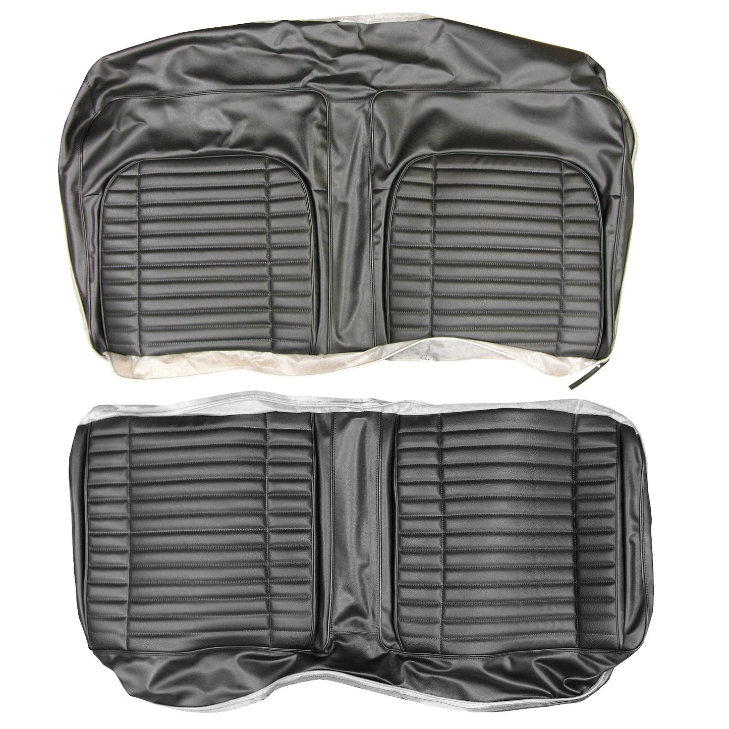 71 CHARGER/SUPERBEE/SATELLITE/ROADRUNNER/GTX REAR UPHOLSTERY - GUNMETAL
