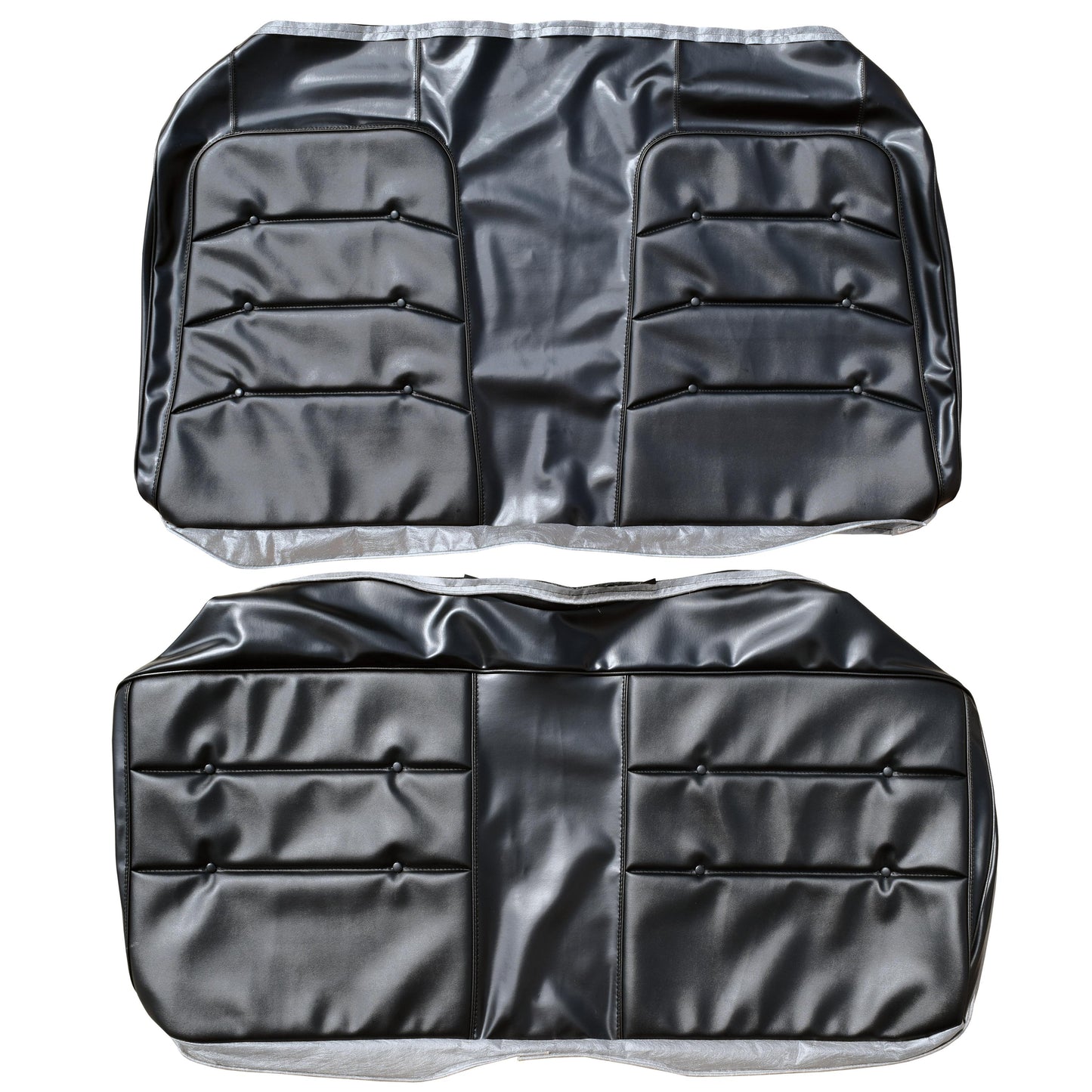 71 CHARGER SE REAR 'LEATHER STYLE' UPHOLSTERY - BLACK